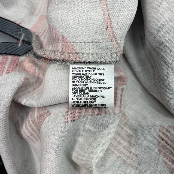 Tommy Bahama Silk Hawaiian Shirt Button Up Floral Beach Artsy Cruise Gray Red L - Picture 5 of 7